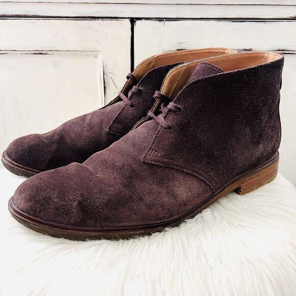 Clarks Clarkdale Dessert Boot Brown Suede Leather Chukka Boots - Mens 12M - Picture 1 of 8